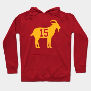 Kansas City Chiefs - Patrick Mahomes GOAT 15 Hoodie